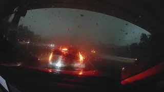 Dashcam captures tornado moving across interstate in Columbia, TN | VIDEO