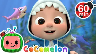 More Baby Shark Hide and Seek! | CoComelon | Animals for Kids | Sing Along | Learn about Animals