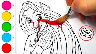 HORROR Artist vs $2 DISNEY "Paint By Numbers" Colouring Book