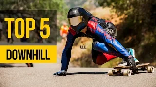 EPIC DOWNHILL LONGBOARDING ON HIGHEST SPEED • TOP 5 Extremely Fast Downhill Ever