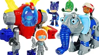 Rusty Rivets Mechsuit, Elephantbot appeared! Let's build it with PJ Masks! #DuDuPopTOY