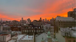 NYC LIVE Stunning Sunset over New York City January 3, 2022