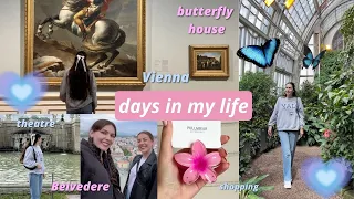 Days in my life 🎀🎭☕️ cozy vlog | visiting Vienna, Belvedere, Butterfly house, shopping, theatre