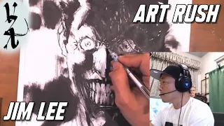 #ArtRush - Jim Lee drawing The Joker Shady