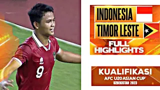 "HIGHLIGHT" INDONESIA VS TIMOR LESTE || Kualifikasi Piala AFC U20 ASIAN CUP UZBEKISTAN 2023