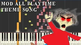 Baldi's Basics Music | All Song Playtime Mod Theme in Synthesia