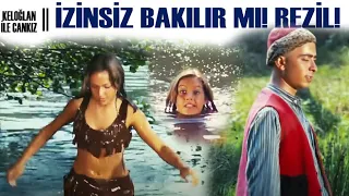 Keloğlan ile Cankız Türk Filmi | Keloğlan, Cankız'ı Derede Yıkanırken Görüyor!