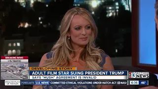 Stormy Daniels suing Trump over 'hush agreement'