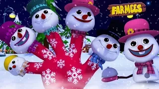 Snowman Finger Family | Christmas Carols | Nursery Rhymes For Children by Farmees