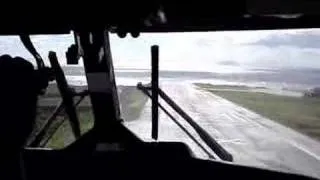 Crazy Saba Landing (cockpit view).