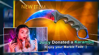 this MARBLE FADE donation made her CRY...