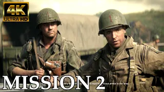 Call of Duty WW2 Gameplay Walkthrough Mission 2| Operation Cobra(4K UHD 60 FPS)No Commentary