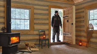 Hanging the 200lb Hand-Built Door! ...we had our doubts! / Ep91 / Outsider Cabin Build