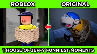 SML Movie vs SML ROBLOX: 1+ House of Jeffy Funniest Moments ! Side by Side #2