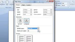 how to make a booklet in word