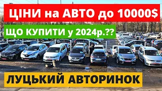 ЦІНИ на АВТО до 10000$ // ЛУЦЬКИЙ АВТОРИНОК // 08.02.2024р. #автопідбір #кросовери  #автобазар #vw