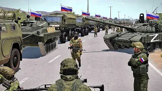 Just Happened Tonight! World Shocked, Horrible Massacre Russian Convoy Troops Escape, Ukraine Wins a