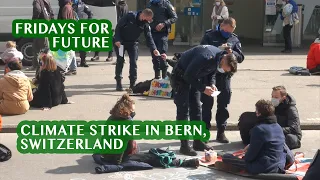 Fridays for future climate strike in Bern, Switzerland