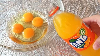 Mix the Fanta with the Egg and you will be Delighted with the result! Cake with Fanta