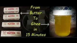 MAKE BUTTER LAST FOREVER - MAKE YOUR OWN GHEE AT HOME IN LESS THAN 15 MINUTES