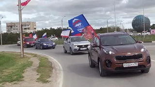 В преддверии Дня Победы в Черноморском районе прошел автопробег