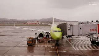 Как выглядит Сочи зимой - посадка в аэропорту Сочи