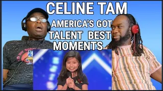 Shes 9yrs old Wow! CELINE TAM - America's got talent,All her best moments -First time hearing