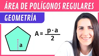 ÁREA de POLÍGONOS REGULARES 📝 Figuras Planas