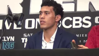 David Benavidez post fight media interview