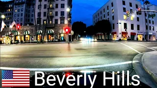 Driving in Beverly Hills at Dawn.  Dash Cam Tours 🚘