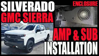 2019 -2021 CHEVY SILVERADO / GMC SIERRA AMP AND SUB INSTALL - NON BOSE