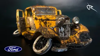 Abandoned 1932 ford-coupe |amazing restoration| barn find