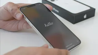 iPhone 13 Pro Max Silver Unboxing and Set up + Accessories