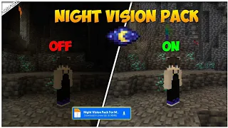 Night Vision Texture Packs With Achievements On✔️| For Mcpe 1.20/1.21