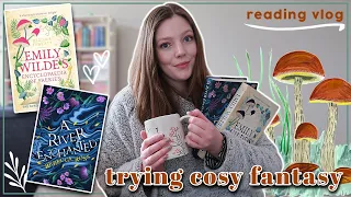 Only Reading COSY FANTASY Books For A Week 🕯️🍄  // cosy fantasy reading vlog