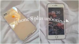 IPHONE 8 PLUS unboxing in 2023 | Aesthetic & Calm | my first iphone ever | using IPHONE 8+ in 2023