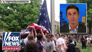 Frat brother who helped save American flag during anti-Israel protest speaks out