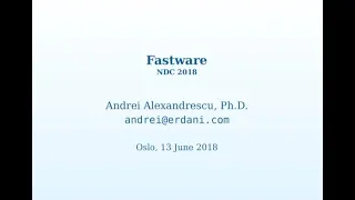 Fastware - Andrei Alexandrescu