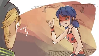 Miraculous Ladybug! Comic by Baraschino: Break Dance AU - First Day!