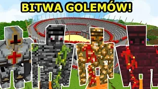 WALKA NOWYCH GOLEMÓW W MINECRAFT! Który Jest Najsilniejszy? ARENA!