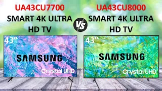 Samsung 43CU7700 vs Samsung 43CU8000 | Which TV is Right for You?