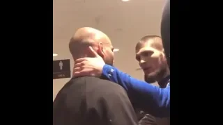 KHABIB SLAPS Artem Lobov in Heated Altercation!