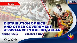 Distribution of Rice and Other Government Assistance in Kalibo, Aklan 10/06/2023