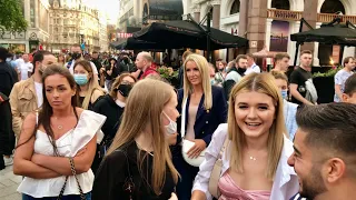 A busy Afternoon in Leicester Square - July 2021| London Walk  | Central London Walking Tour | [4K]