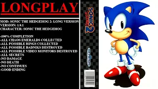 Sonic the Hedgehog 2: Long Version [v1.8.1] (MOD) - (Longplay - Sonic Alone | 100% Completion)