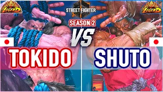 SF6 🔥 Tokido (Akuma) vs Shuto (Akuma) 🔥 SF6 High Level Gameplay