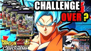 IS THE CHALLENGE OVER? Dragon Ball Super Premium Pack Challenge! #dbs #dragonballz #tcg #dbsedit