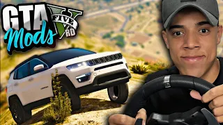 GTA V : SUBINDO A MAIOR MONTANHA ( MONTE CHILIAD ) DE JEEP COMPASS VOLANTE! - GTA 5 MODS