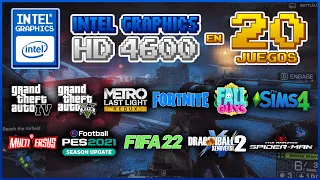 INTEL HD 4600 en 20 JUEGOS! 2023! | @pxiero