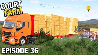 THE STRAW BALES ARE GETTING COLLECTED Court Farm Country Park FS22 Ep 36